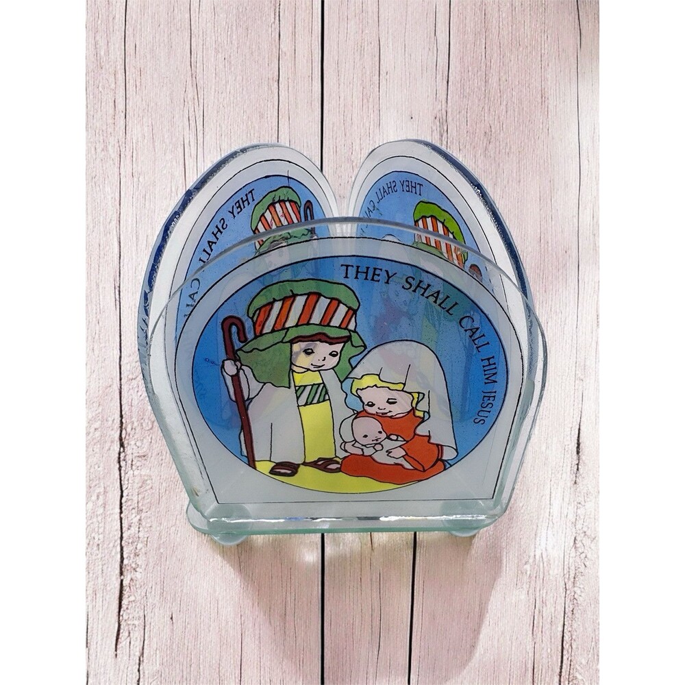 Holy Nativity Delights Christmas Scripture Tea Light Candle Holder Call HimJesus